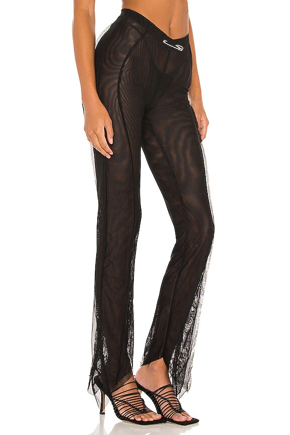 view 2 of 4 PANTALON ASYMMETRIC in Black