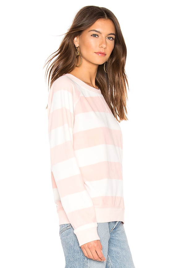 view 2 of 4 La Brea Stripe Pullover in Pink Fizz & New Moon