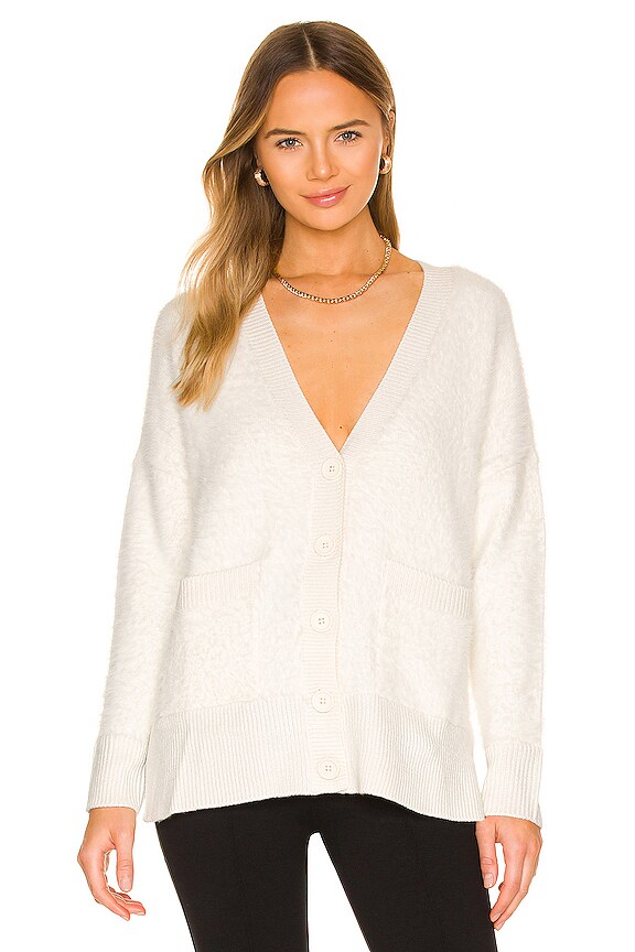 view 2 of 5 Fluff It Up Cardi in Winter White