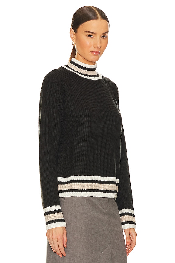 view 2 of 4 Sporty Stripe Sweater in Black Multi