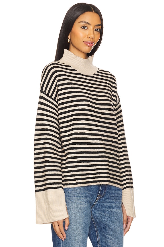 view 2 of 5 Chalet Stripe Sweater in Frosted Almond Stripe