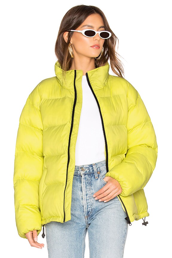 view 2 of 5 CHAQUETA JUST CHILL PUFFA in Acid Green