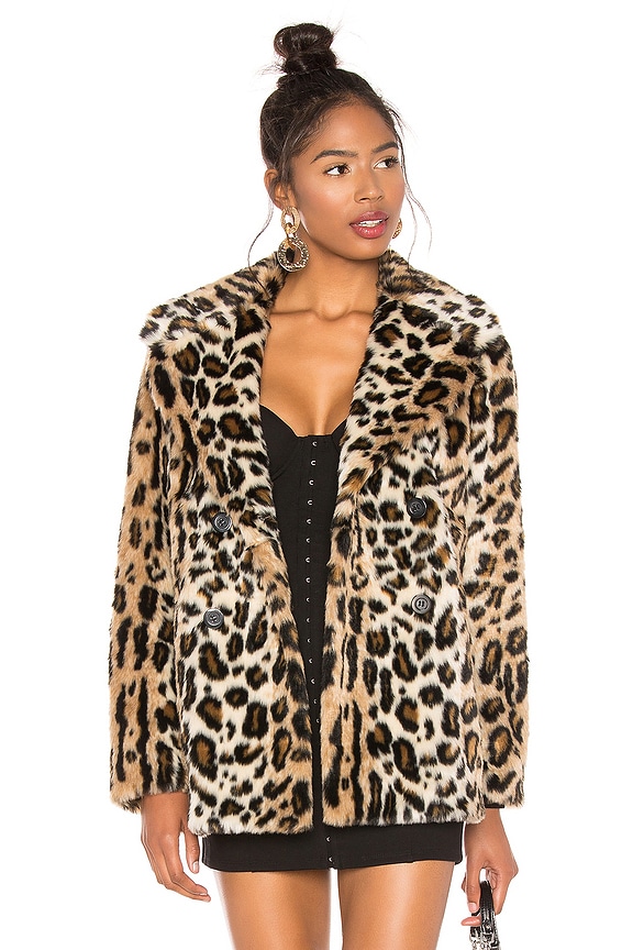 view 1 of 4 SEEING SPOTS FAUX FUR コート in Leopard