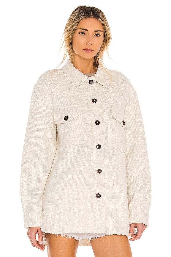 view 2 of 5 Knit Shacket in Milk