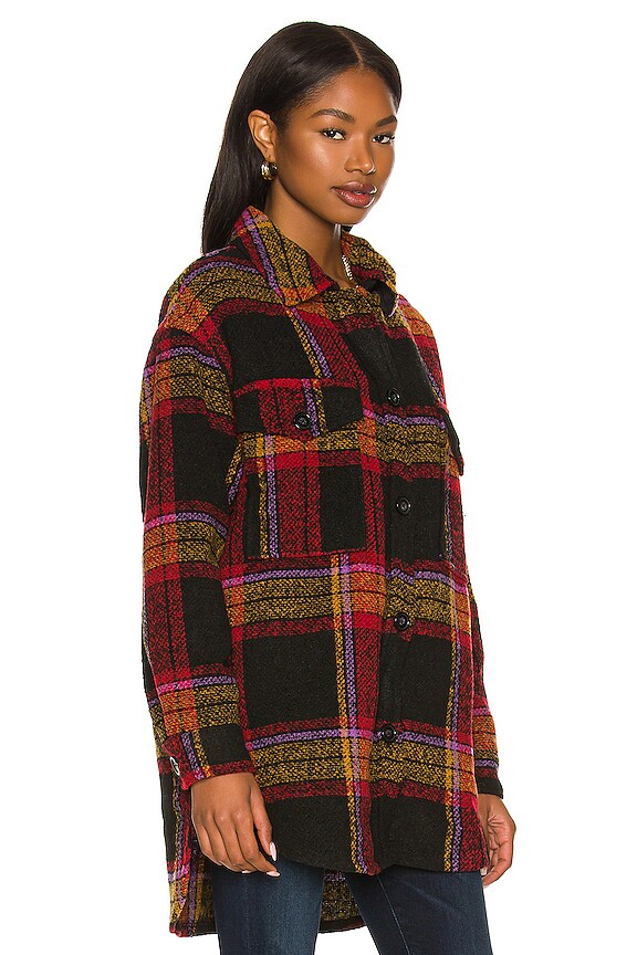 view 2 of 4 Midi Shacket in Carson Plaid