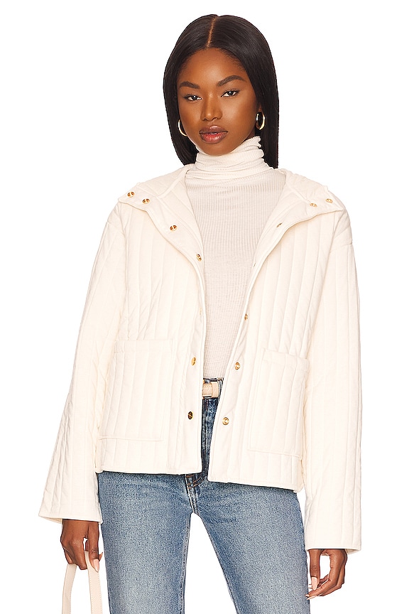 view 1 of 4 Quilted Nova Jacket in Creme