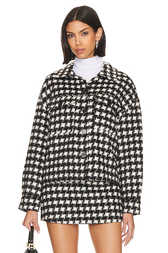 view 2 of 5 CHAQUETÓN in Brushed Houndstooth
