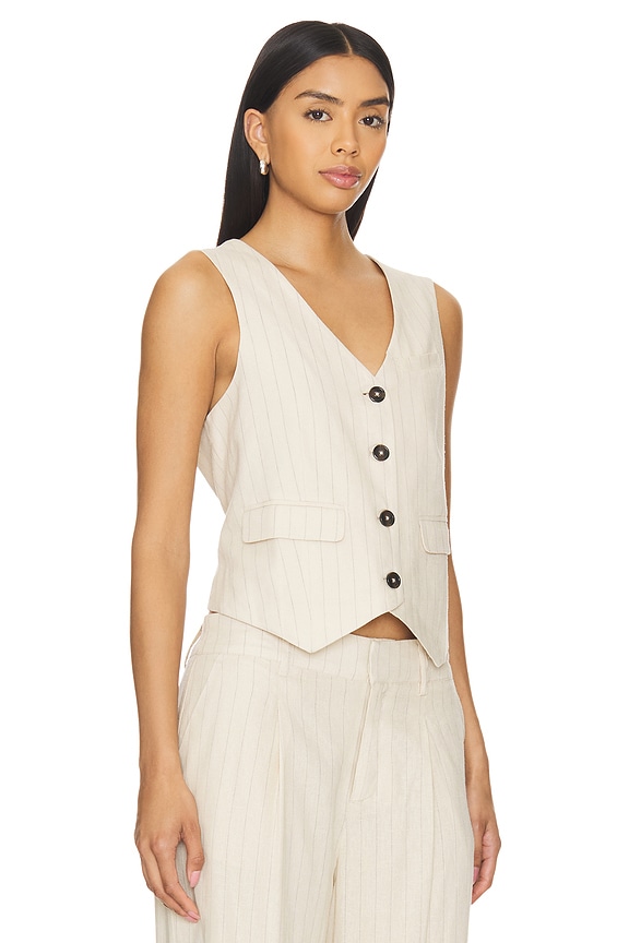 view 2 of 5 Timeless Vest in Vineyard Stripe