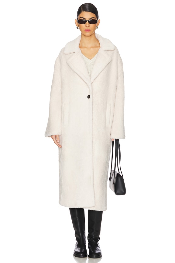 view 2 of 4 Live in Faux Fur Coat in Frosted White