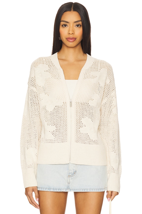 view 2 of 6 Flower Pop Open Stitch Jacket in Eco Natural