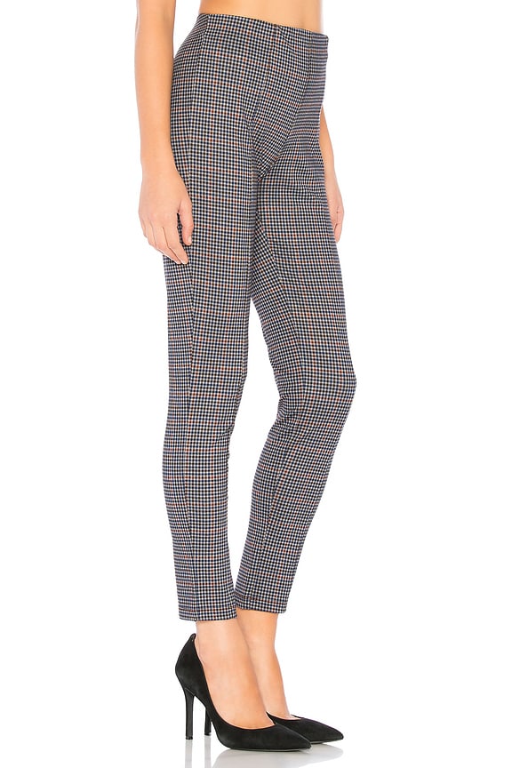 view 2 of 4 Seamed Crop Legging in Fall Checker Plaid