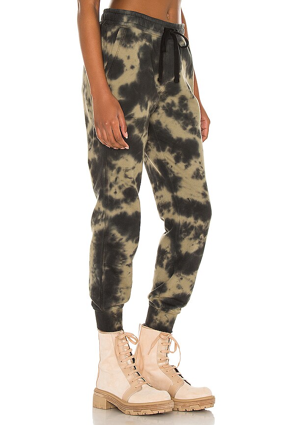 view 2 of 4 Peace Jogger in Organic Green & Black Tie Dye