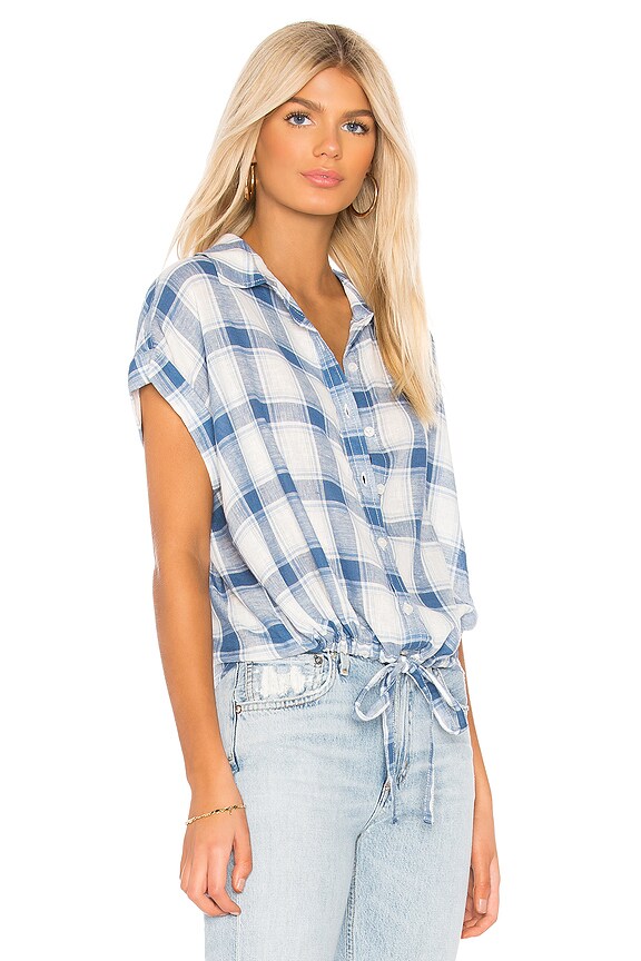 view 2 of 4 CAMISA DE CUADROS DE MANGA CORTA BORREGO in Indigo Plaid