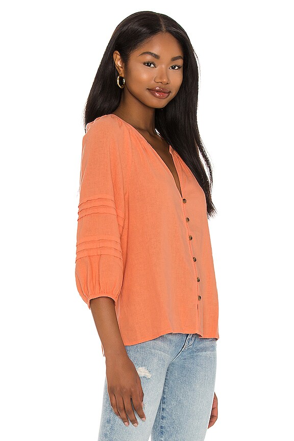 view 2 of 4 Sunnier Days Top in Nectarine