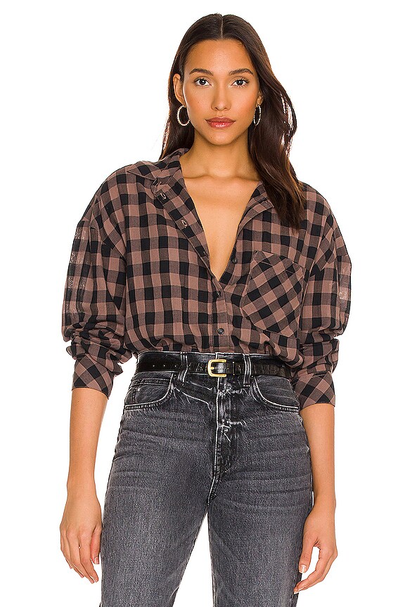 view 1 of 4 TUNIQUE BOYFRIEND in Mink Check