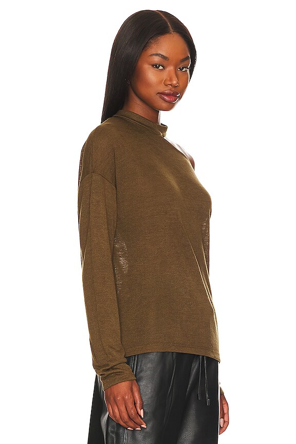 view 2 of 4 Full Time Lover Top in Olive Oil