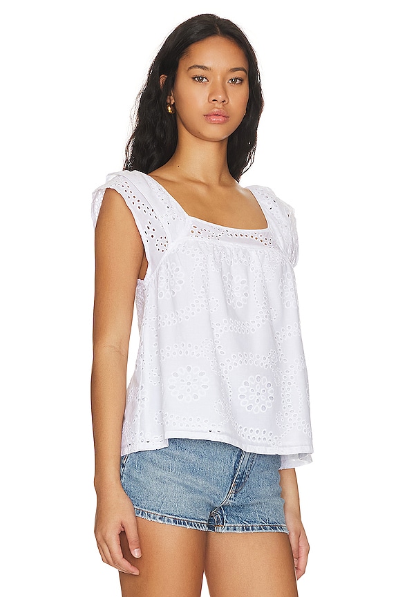 view 2 of 4 Soft Ruffle Cami in White