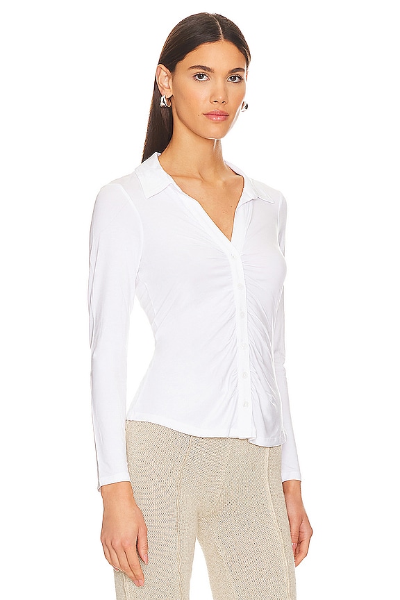 view 2 of 4 Dream Girl Button Up in White