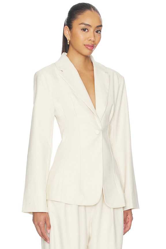 view 2 of 4 The Emery Blazer in Ivory