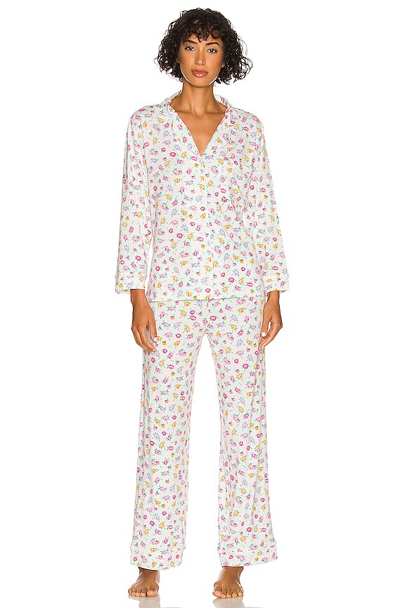 Stripe & Stare Pajama Set in Rose Garden REVOLVE
