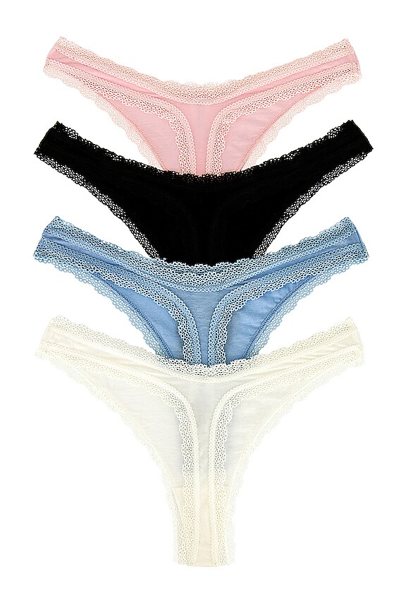 view 2 of 4 B Edit Biodegradable Basics Thong Box in Multi