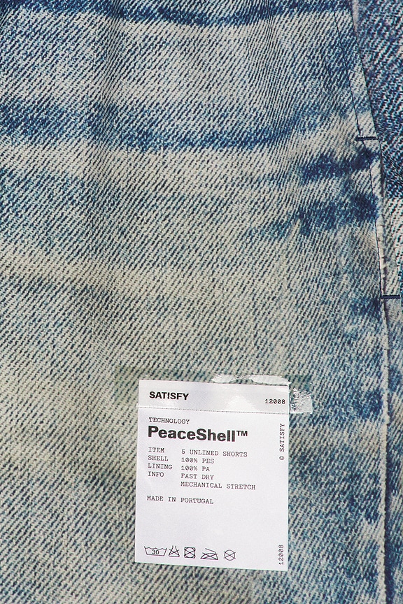 view 2 of 2 Peaceshell 5 Unlined Short in Digital Denim