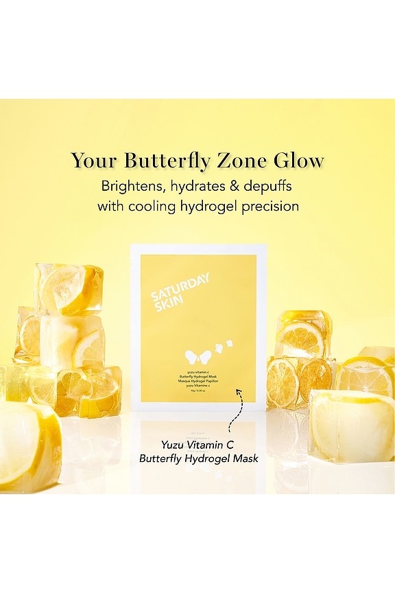 view 2 of 8 MASQUE VISAGE YUZU VITAMIN C BUTTERFLY HYDROGEL MASK 4 PACK in 