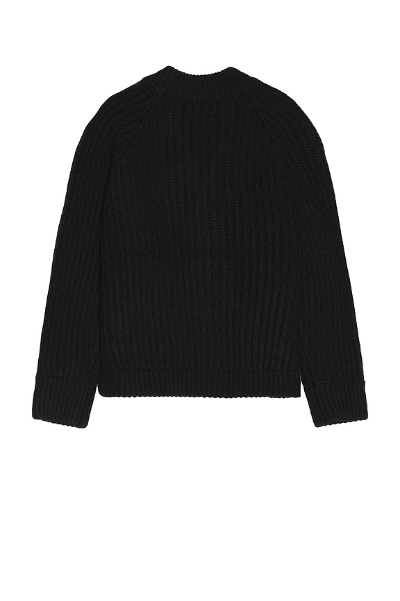 view 2 of 3 Low Gauge Cardigan Sweater in Black