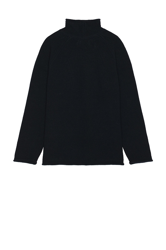 view 2 of 3 Roll Neck Knit Sweater in Navy