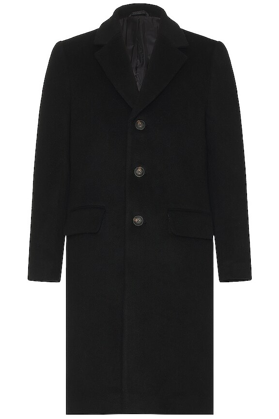 SATURDAYS NYC Morgan Topcoat in Black | REVOLVE