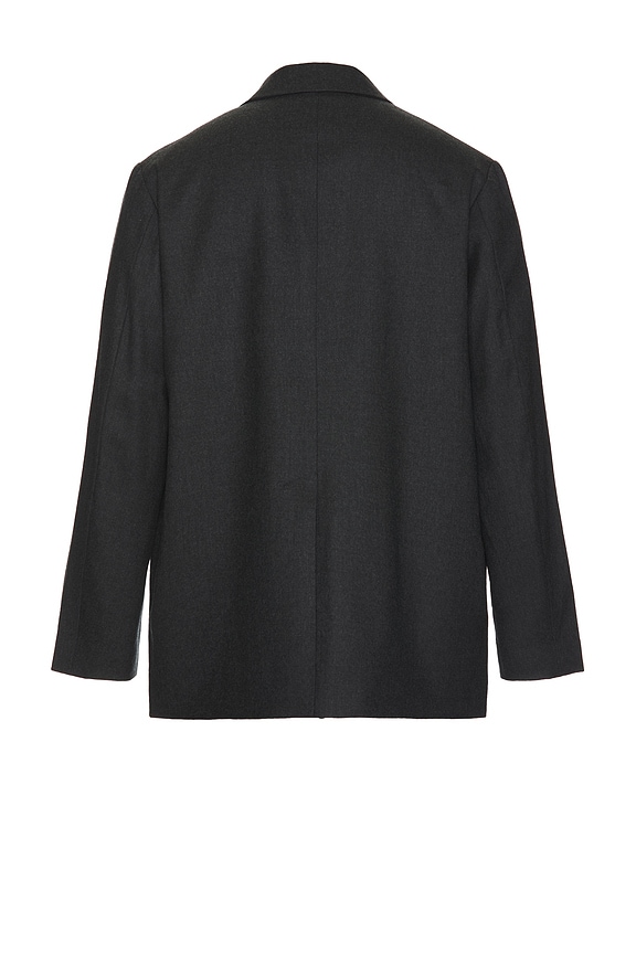 view 2 of 4 Wool Saxony Tailored Jacket in Charcoal