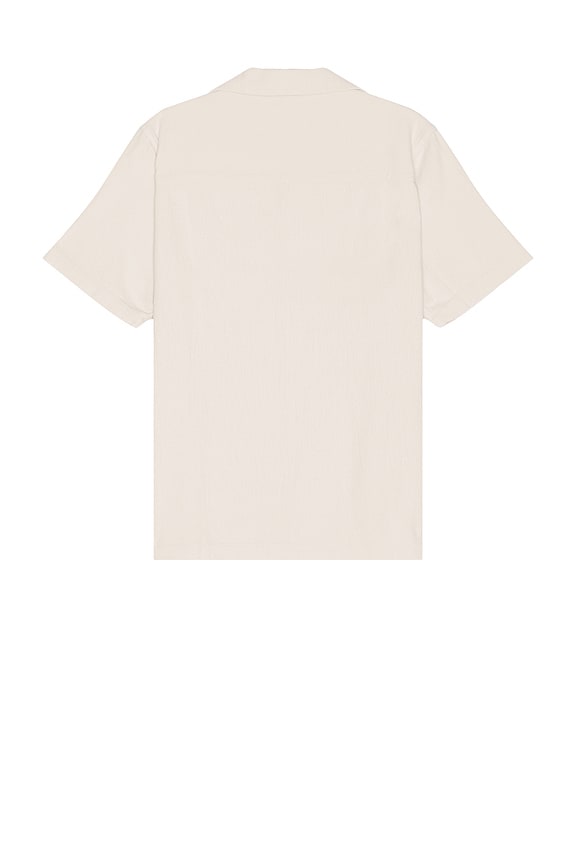 view 2 of 3 Canty Boucle Knit Short Sleeve Shirt in Ivory