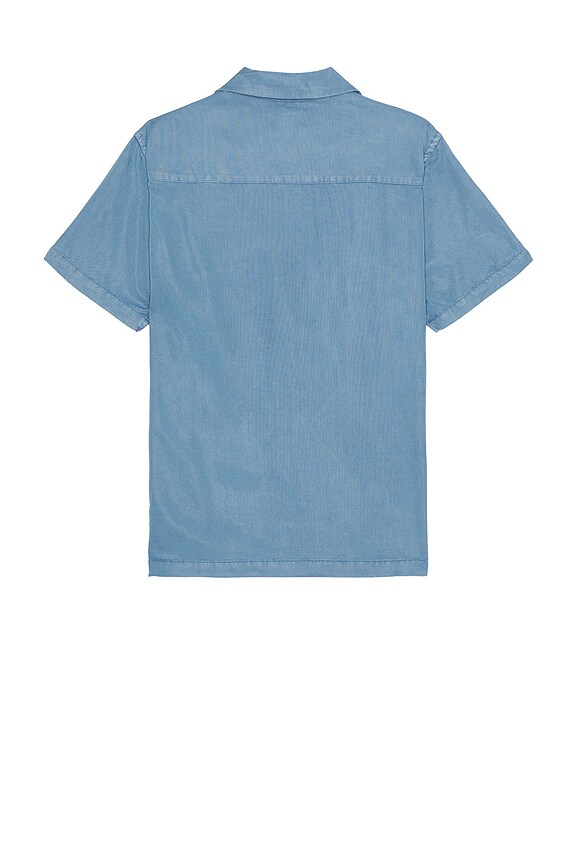 view 2 of 3 Gibson Pigment Dyed Short Sleeve Shirt in Coronet Blue