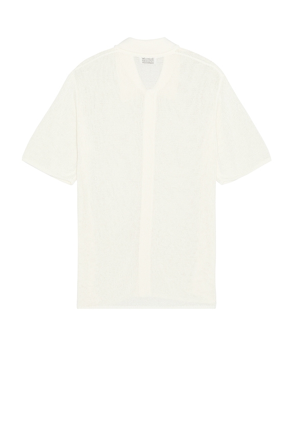 view 2 of 4 Kenneth Mesh Knit Shirt in Antique White