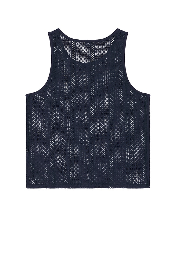 view 2 of 4 Gabriel Cotton Lace Tank in Navy