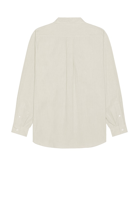 view 2 of 3 Chambray Work Shirt in Light Grey