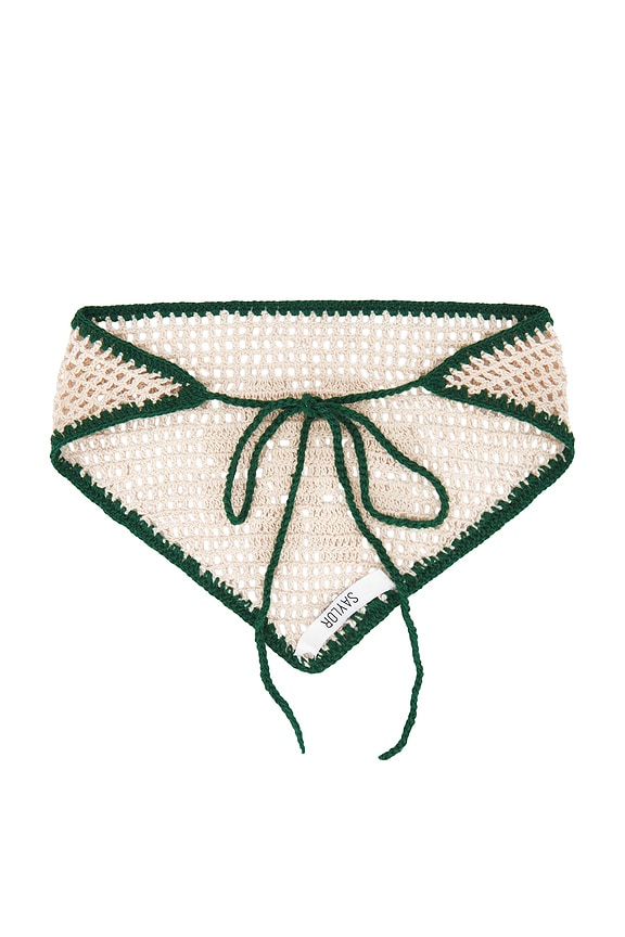 view 2 of 2 BANDA PELO CODY in Green & Creme