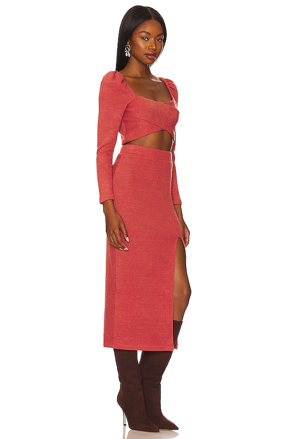 view 2 of 3 ENSEMBLE TOP ET JUPE ANANDA in Auburn