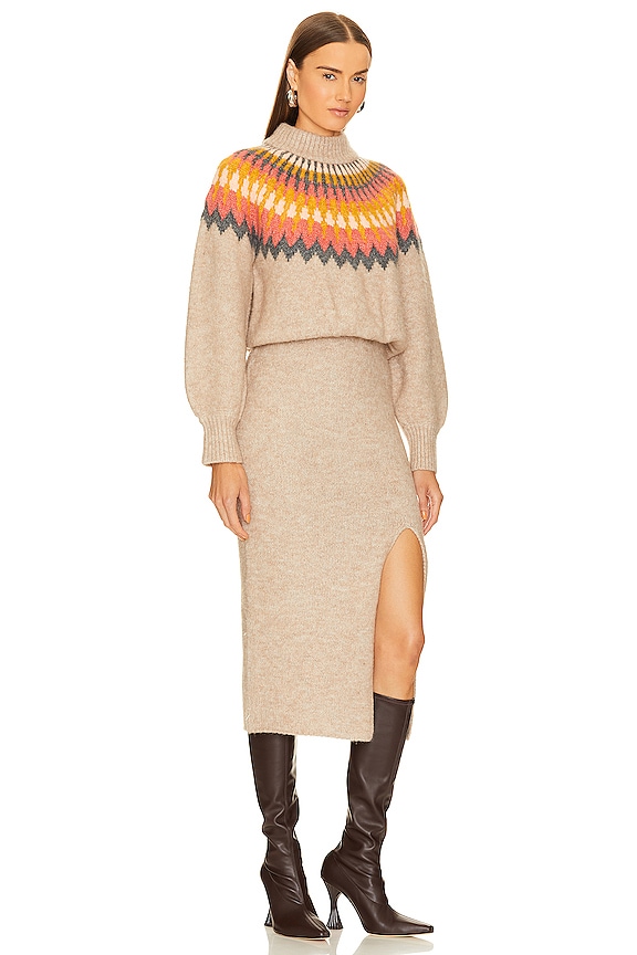 view 2 of 3 ROBE MI-LONGUE BOSHI in Fall Multi