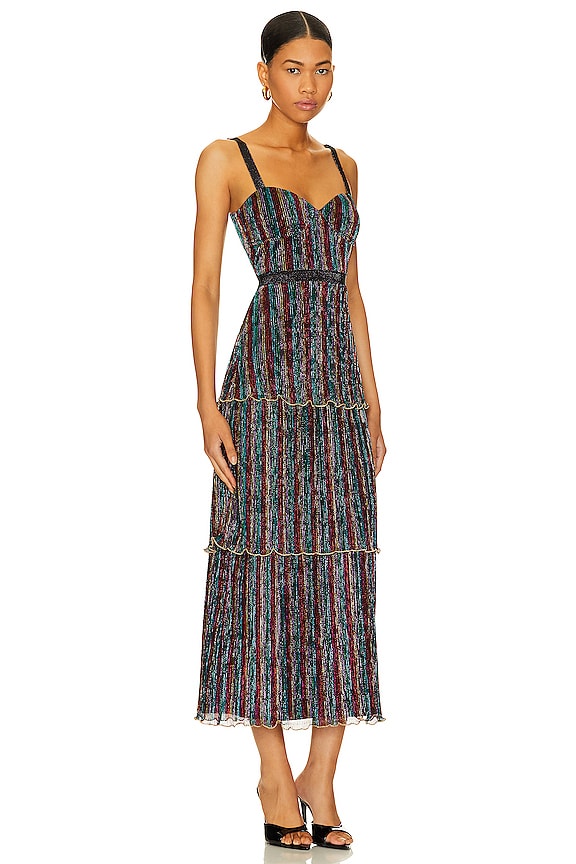 view 2 of 3 Aviva Dress in Rainbow