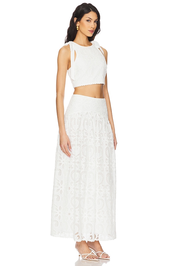 view 2 of 3 VESTIDO MIDI MARLEIGH in White