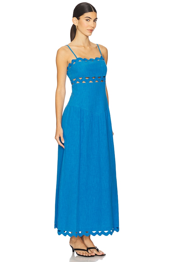 view 2 of 3 ROBE MAXI FLORENCE in Cerulean