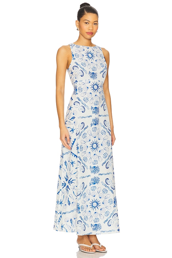 view 2 of 3 MAXIVESTIDO VERICA in Deep Blue Sea