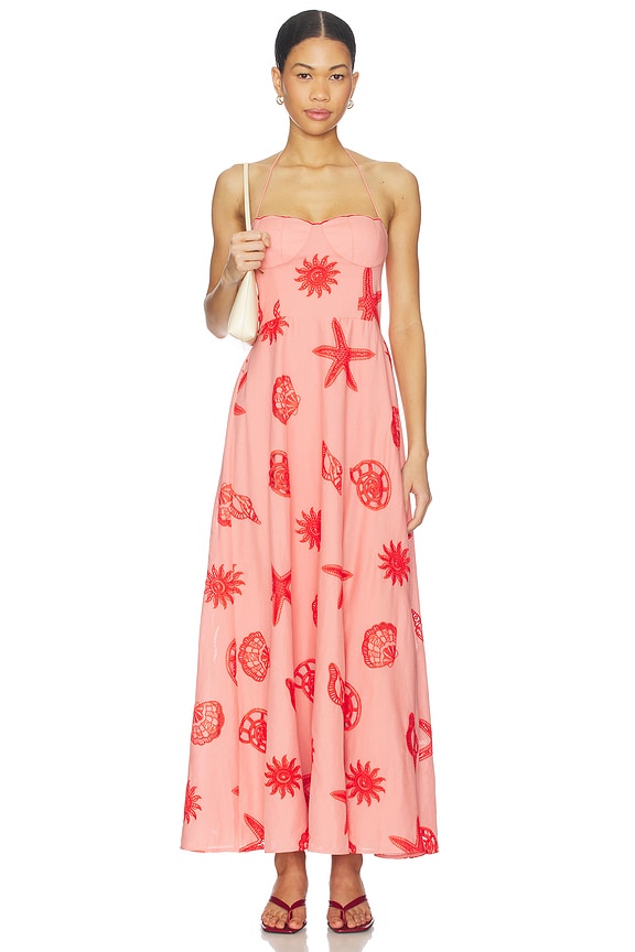 view 1 of 4 Cassia Dress in Pink Rose