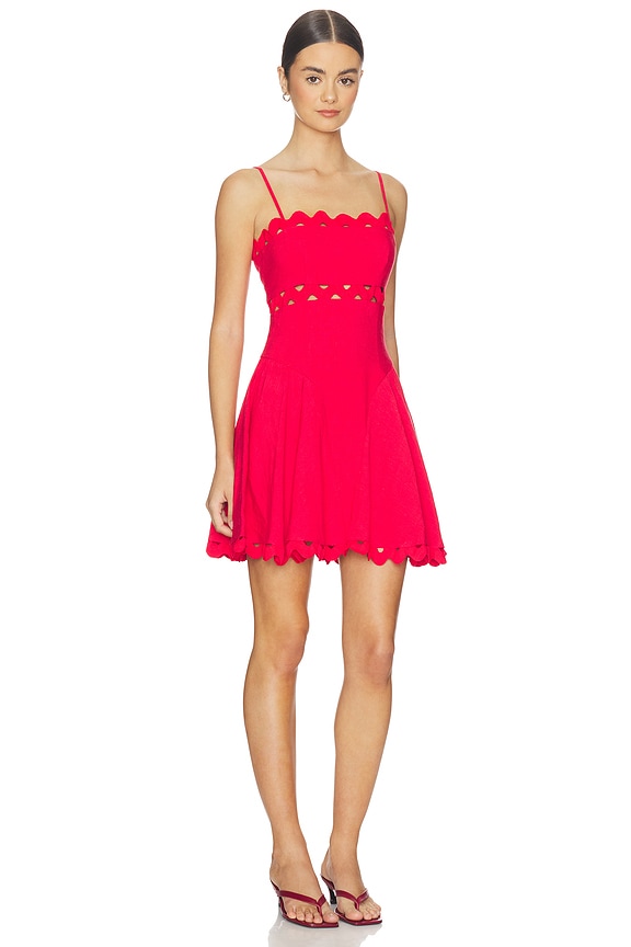 view 2 of 3 Andrea Dress in Cherry Red