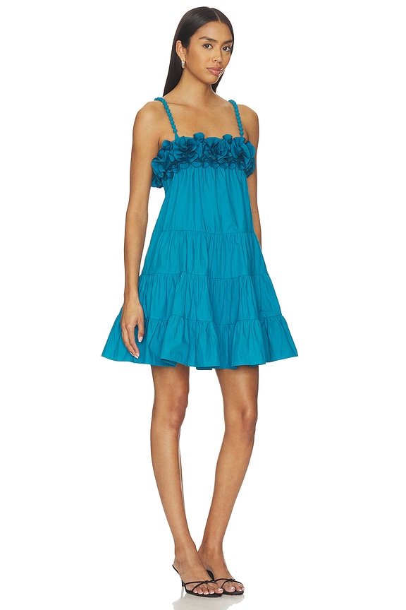 view 2 of 3 VESTIDO CARIE in Capri Blue
