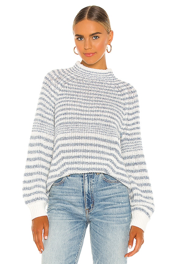 SAYLOR Mona Sweater in Grey & Creme | REVOLVE