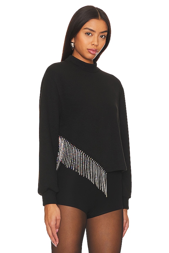 view 2 of 5 TOP À SEQUINS EVITA in Black