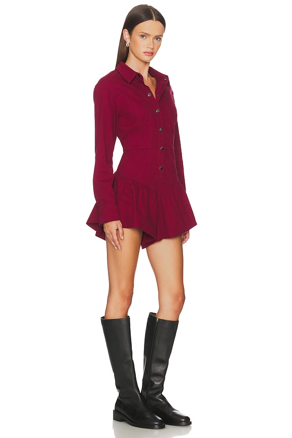 view 2 of 3 Rhea Romper in Wine