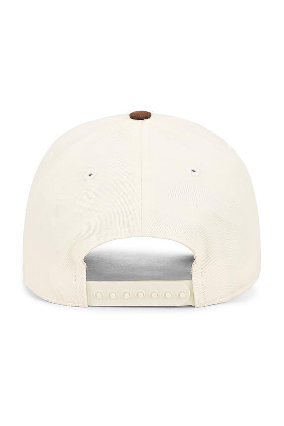 view 2 of 3 Five Panel Hat in Ivory & Brown
